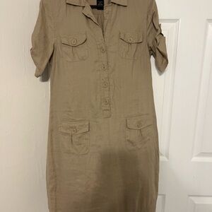 Willi Smith Linen Shirt Dress